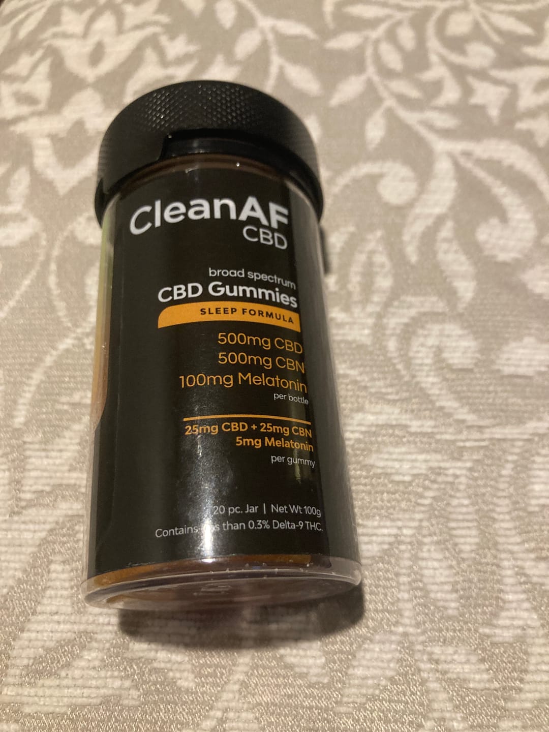 Customer photo review of Mango CBD Sleep Gummies
