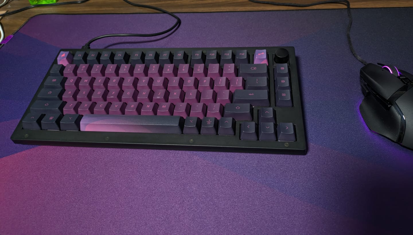 Customer photo review of Dissipate - Large Cloth Desk Pad