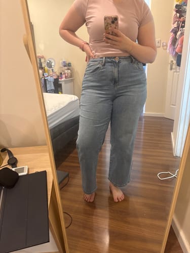 Customer photo review of Impact Relaxed Fit Jeans - Vintage Blue