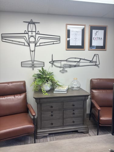 Customer photo review of 300L Top Metal Aircraft Wall Art - NCP0358