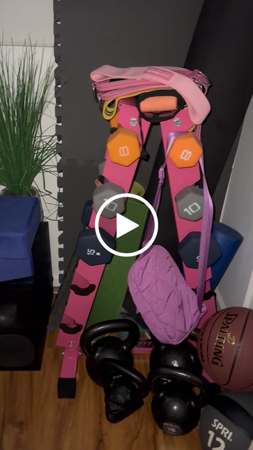 Customer video review of RitFit A-Frame Dumbbell Storage Rack Stand 5 Pairs
