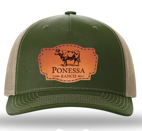 Customer photo review of Premium Custom Leather Patch Hats (Wholesale)