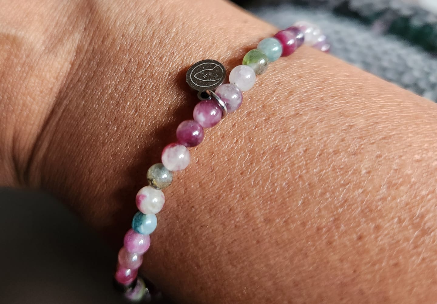 Customer photo review of Rainbow Tourmaline Bracelet Mini