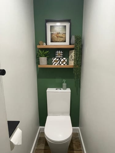 Customer photo review of Timber Floating Shelf