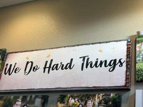 Customer photo review of Custom Sign, Custom Sayings, Wood Sign Quotes, Custom Wood Signs, Farmhouse Inspirational Sign, Home Decor, Wall Decor Living Room Wood