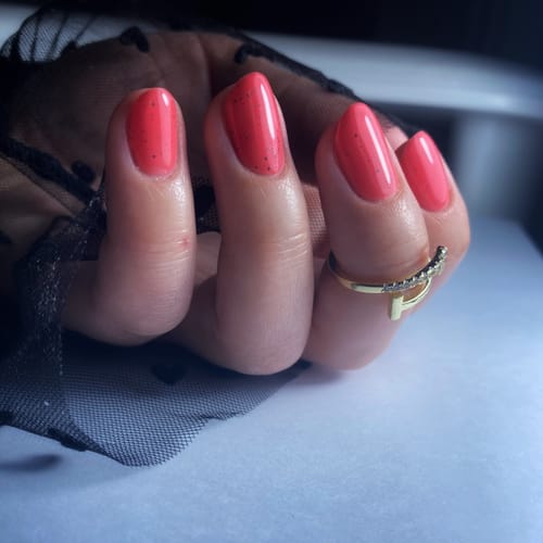Customer photo review of Gel polish "Didier Lab", Macarons, Very Berry 10 ml
