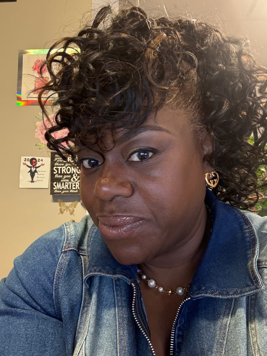 Customer photo review of Outre Synthetic Bang x Pony Quick Pony CYNDI