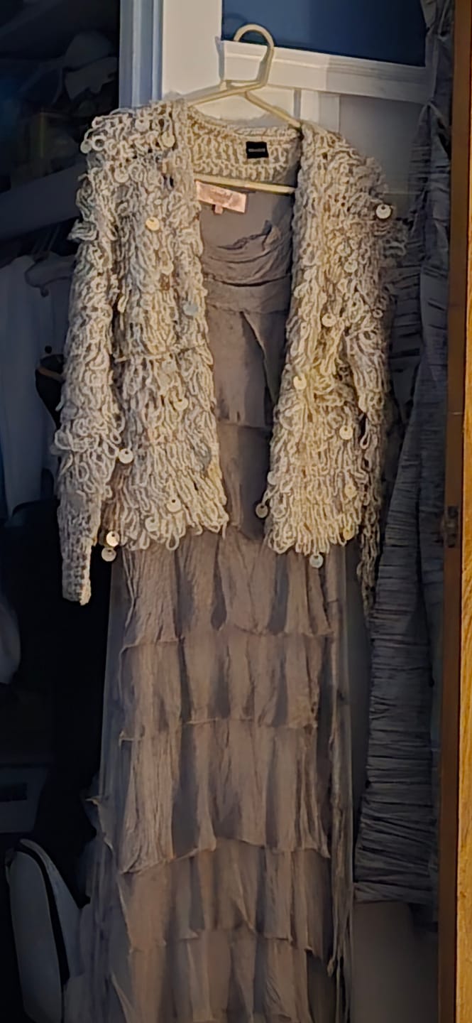 Customer photo review of Sequined Loop Knit Cardigan