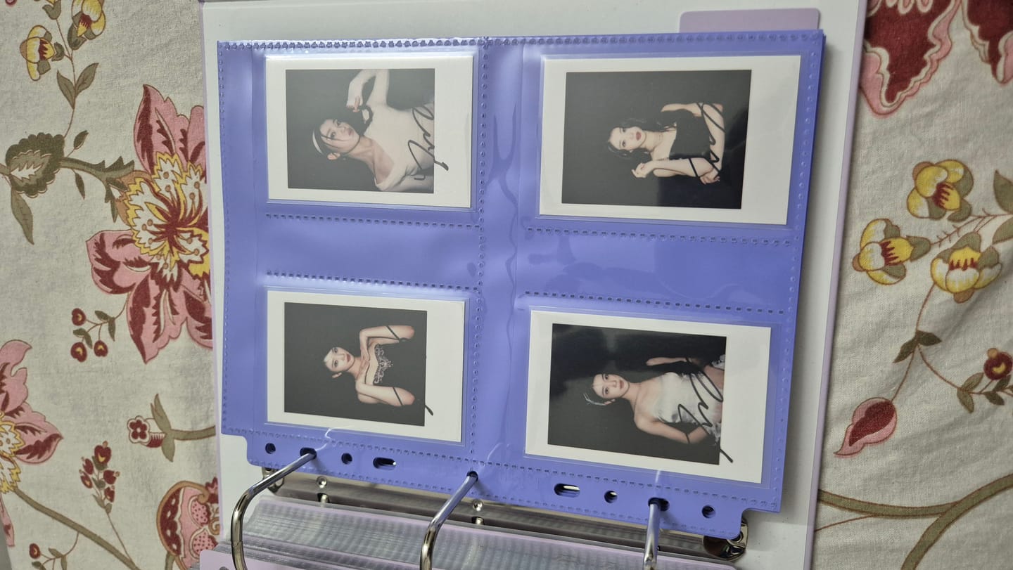 Customer photo review of Coloured Custom A5 4-Pocket Pages - Double Sleeve