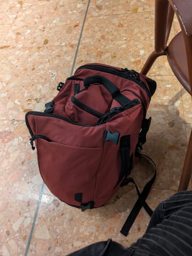 Customer photo review of Blast Quick Access 28L-38L Carry On Travel Backpack