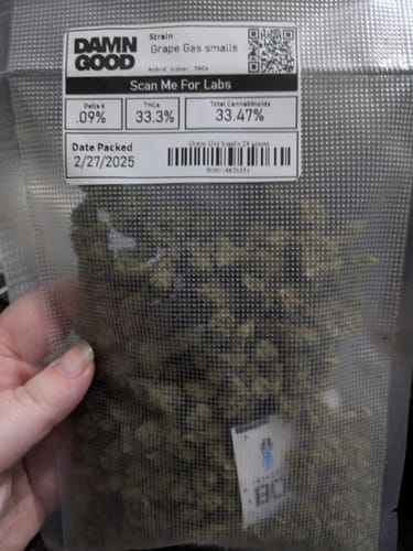 Customer photo review of Grape Gas Smalls