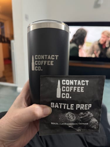 Customer photo review of Tumbler and Coffee Bag Bundle