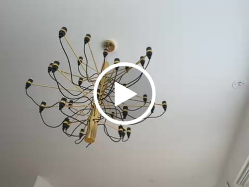 Customer video review of Elegant Ljuskrona 30 Mässing