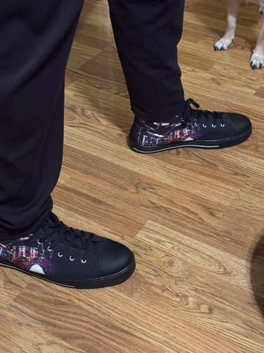 Customer photo review of Drum Set Canvas Shoes