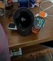 Customer photo review of Halo MagSafe 3 in 1 Wireless Charging Station Qi2