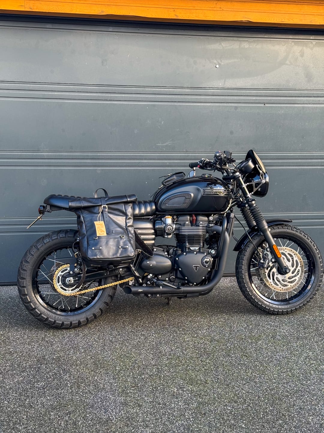 Customer photo review of backpack pannier - classic roll top