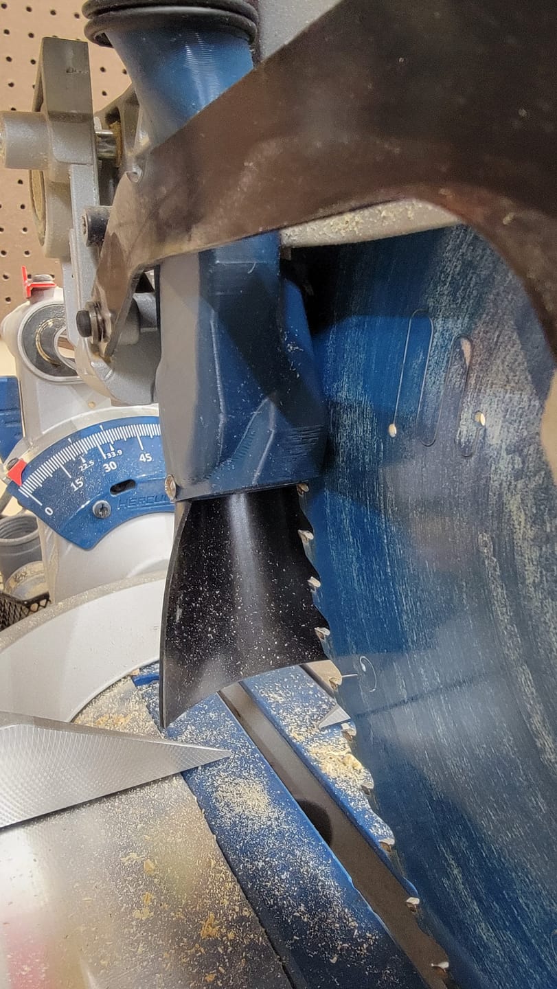 Customer photo review of Hercules 12" Sliding Compound Miter Saw Dust Collection