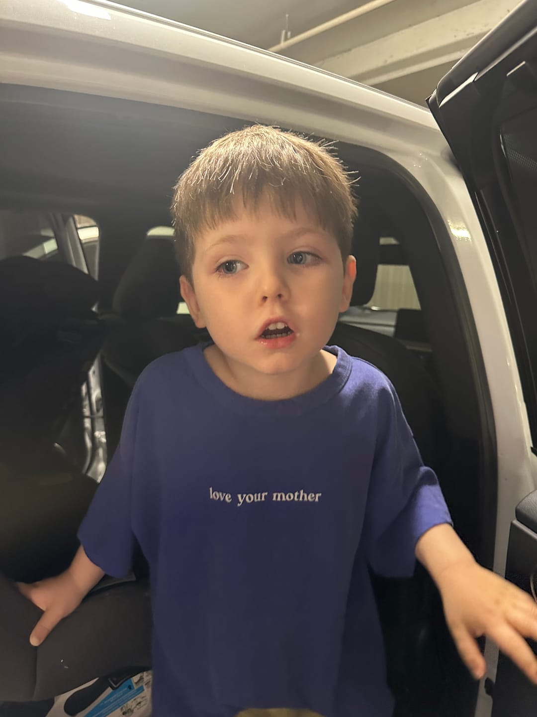 Customer photo review of Ziggy Zaza ~ Love Your Mother Tee Lapis Blue