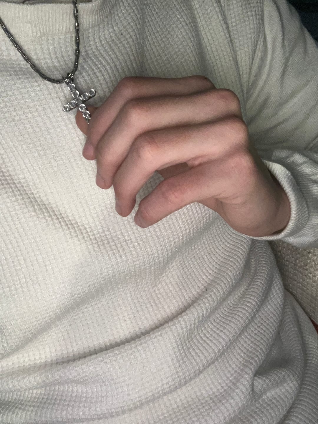 Customer photo review of Pendente Freeze Cross - Silver