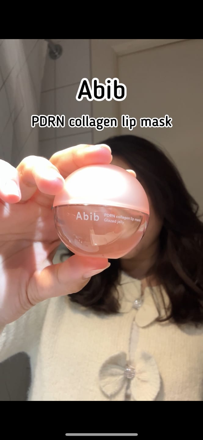 Customer photo review of PDRN Collagen Lip Mask Glazed Jelly