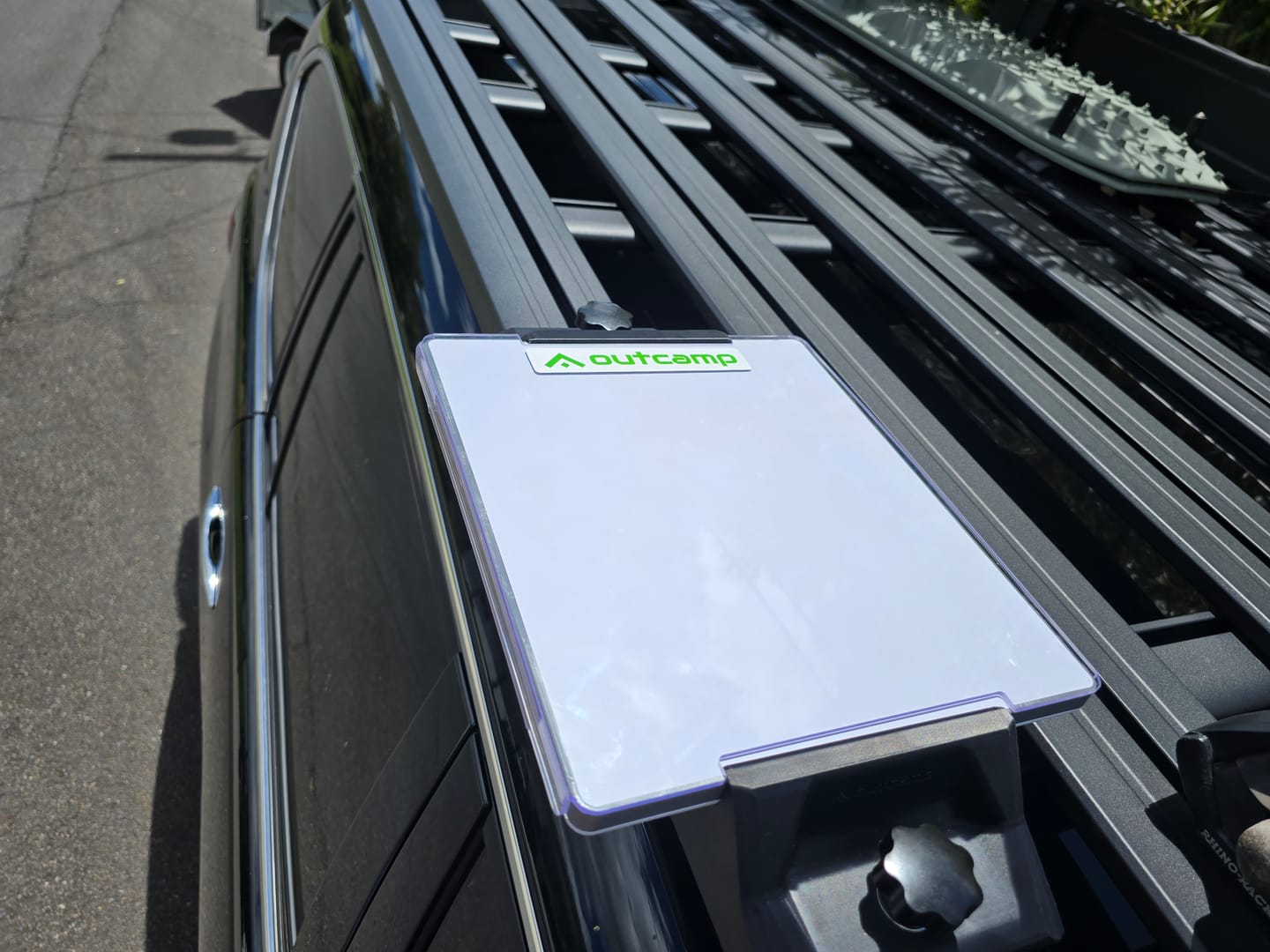 Customer photo review of Starlink Mini Roof Rack Mount