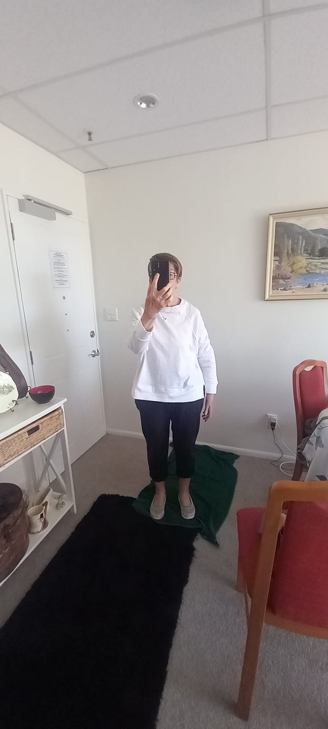 Customer photo review of Sunset Throw On Top - White