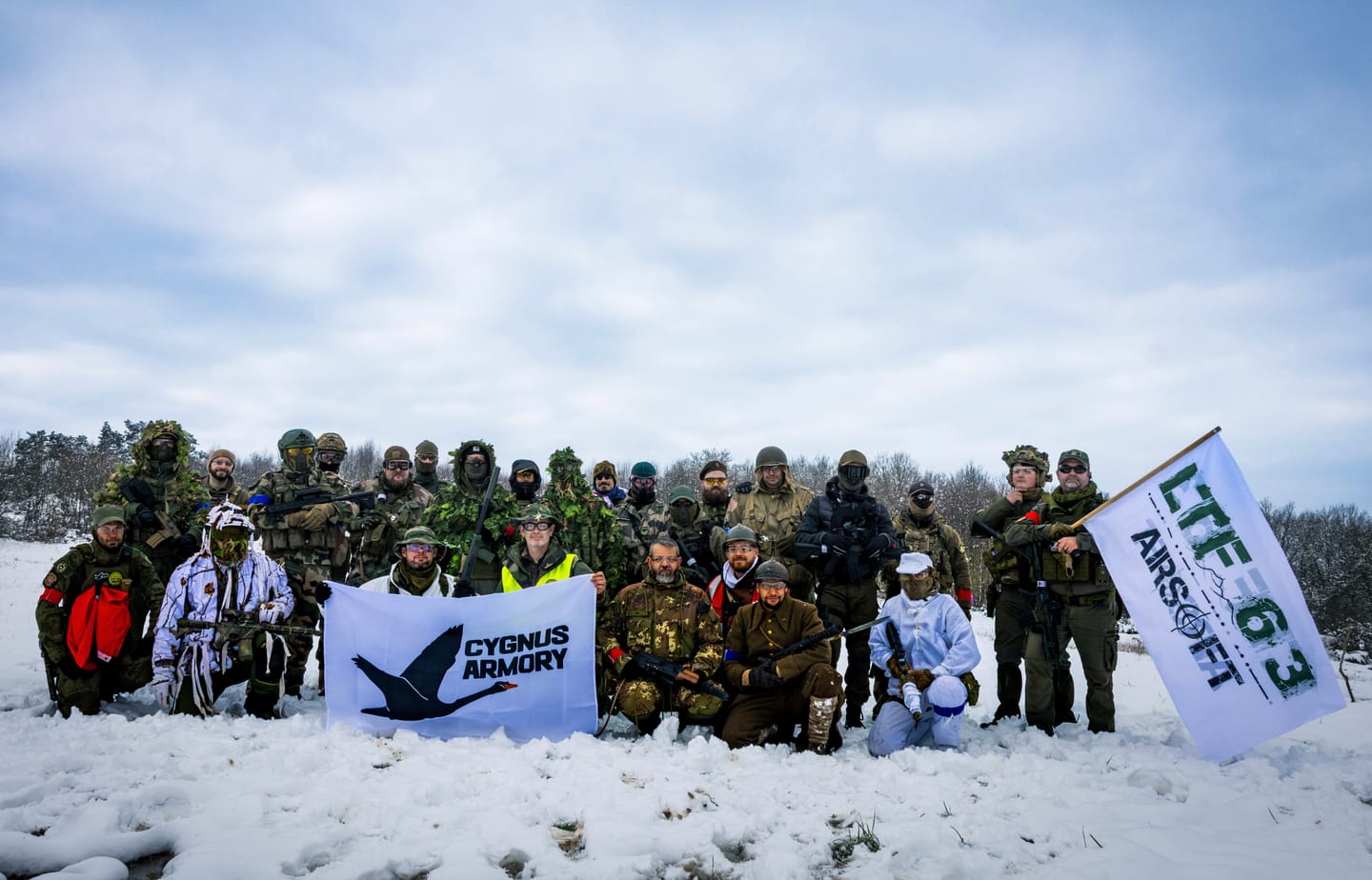 Customer photo review of Cygnus Armory - Nylon Flag