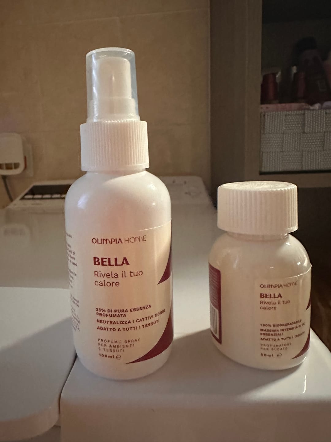 Customer photo review of Profumo spray per tessuti Bella ml.100