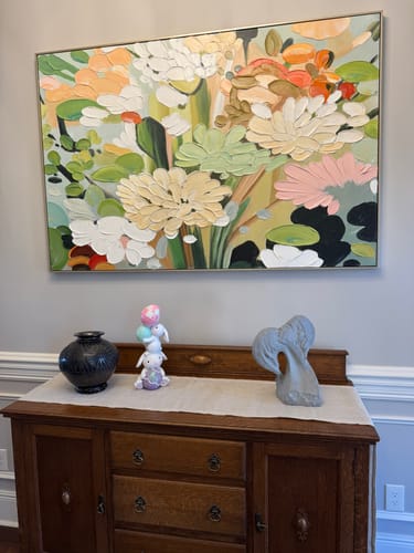 Customer photo review of Flower Canvas Art #FL024