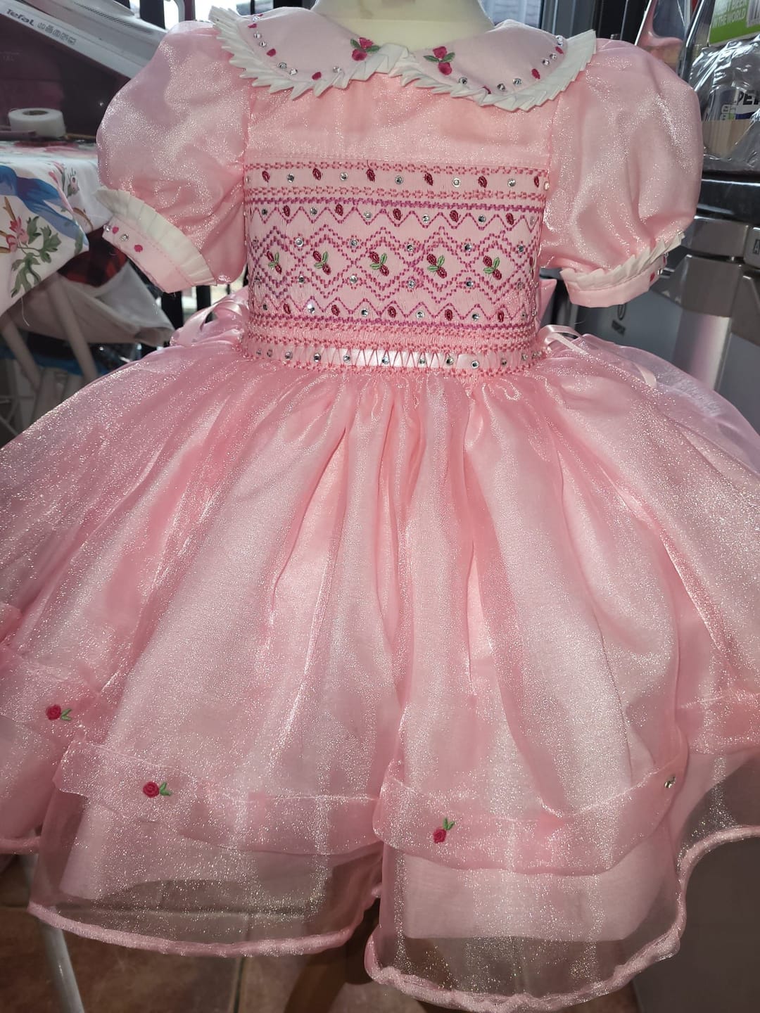 Customer photo review of Per Metre Crepe Backed Satin - 55" Wide (Pink)