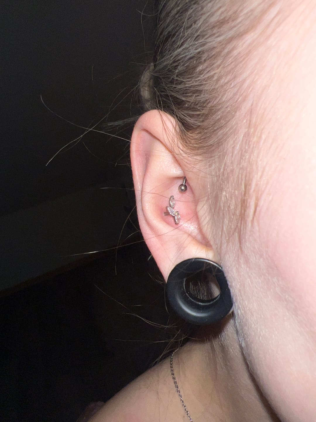 Customer photo review of Leaves Piercing | Titan