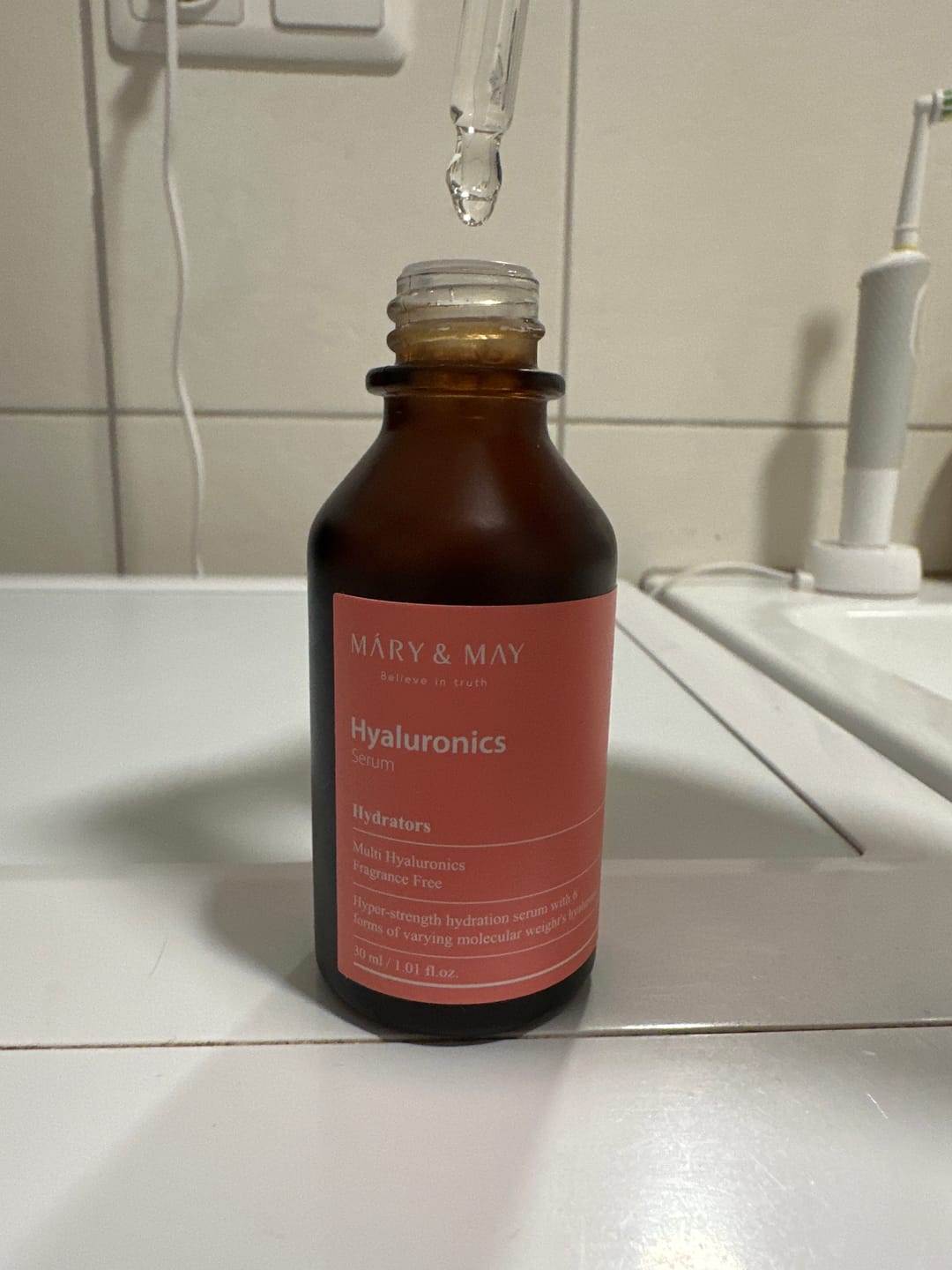 Customer photo review of Serums ar zemas molekulmasas hialuronskābi Mary&May Multi Hyaluronics Serum