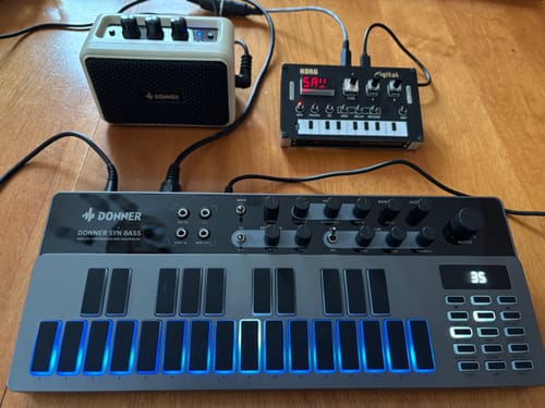 Customer photo review of Donner Essential B1 Analog Bass Synthesizer & Sequencer