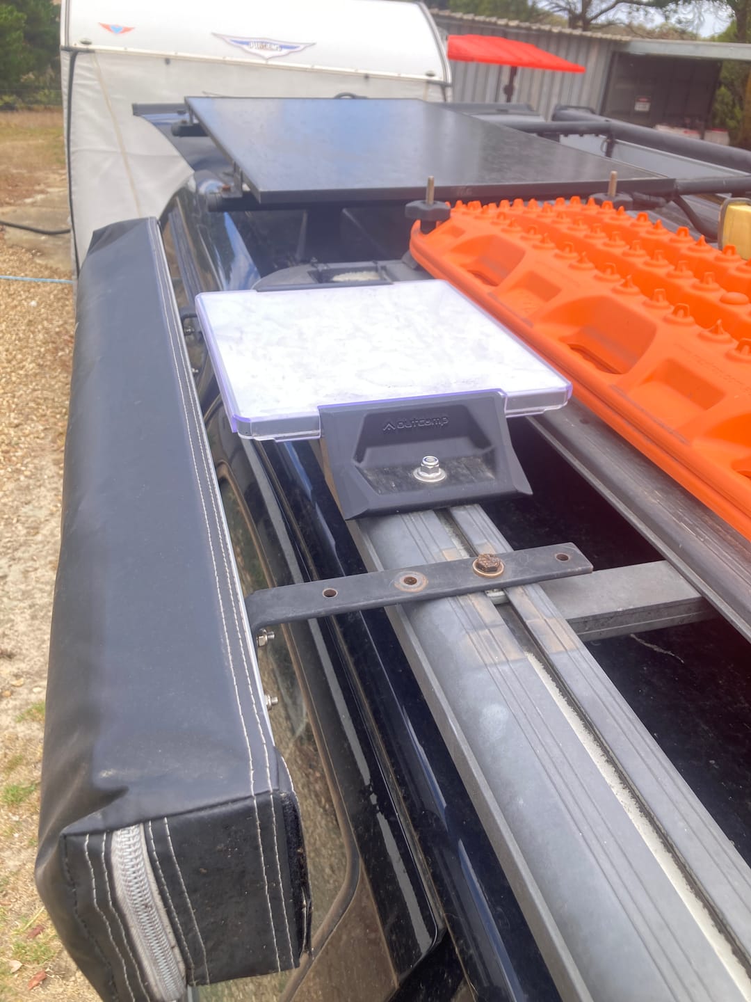 Customer photo review of Starlink Mini Roof Rack Mount