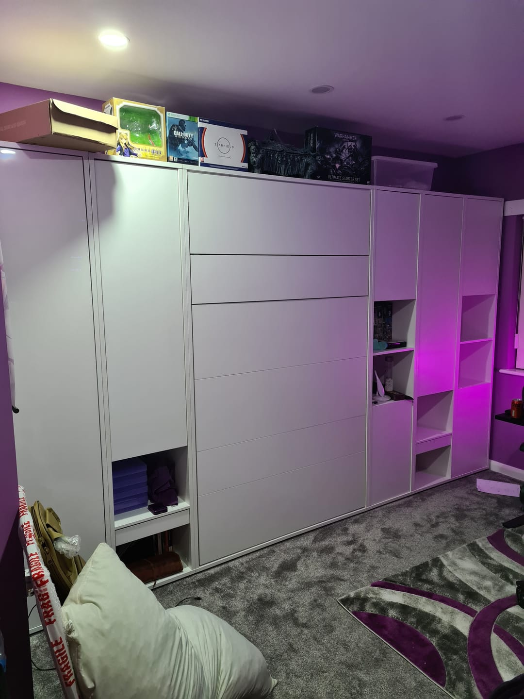 Customer photo review of BC-08 Tall Storage Cabinet for Vertical Wall Bed Concept