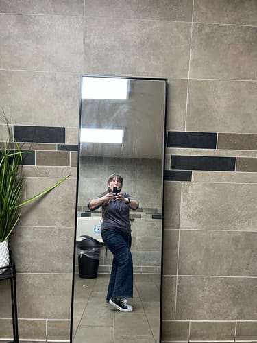 Customer photo review of NOT ALL WHO WANDER ARE LOST BIGFOOT COMPASS HIGH TOP CANVAS SHOES  - TLNO2410244