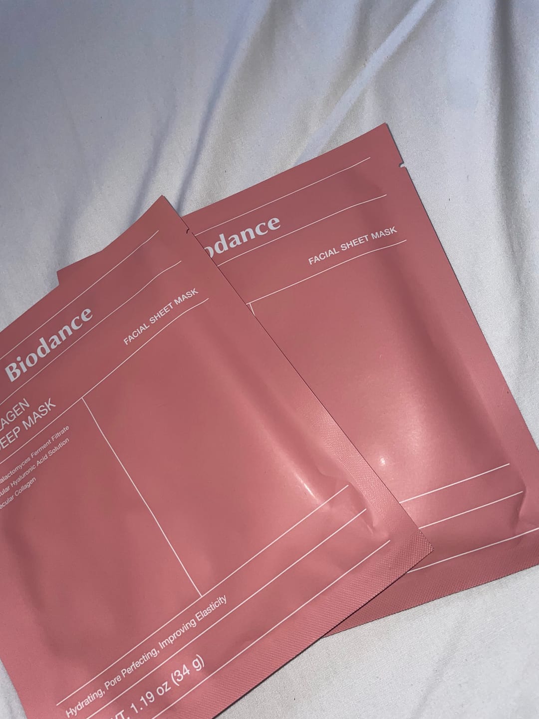 Customer photo review of Nakts hidrogela maska ar kolagēnu Biodance Bio-Collagen Real Deep Mask