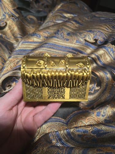 Customer photo review of Metal Mimic Chest - Gold