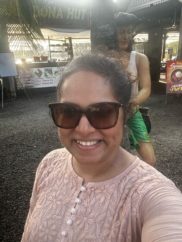 Customer photo review of Hoorain Rose Brown Pure Cotton Dress