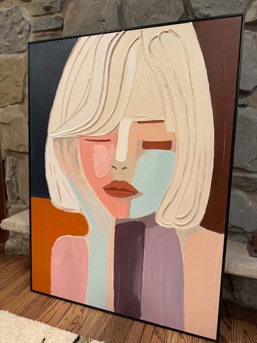 Customer review photo for Plaster Art Texture Painting #SG256