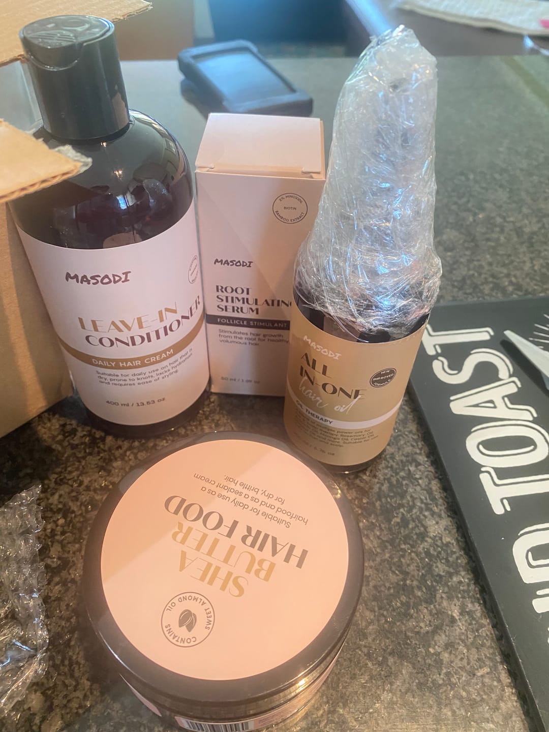 Customer photo review of Shea Butter Hairfood (200ml)