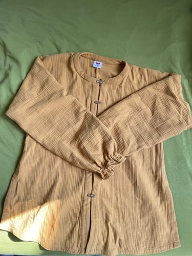 Customer photo review of Gui Lu 归路 The Path Home Modernized Tang Ming Cotton Trousers Set