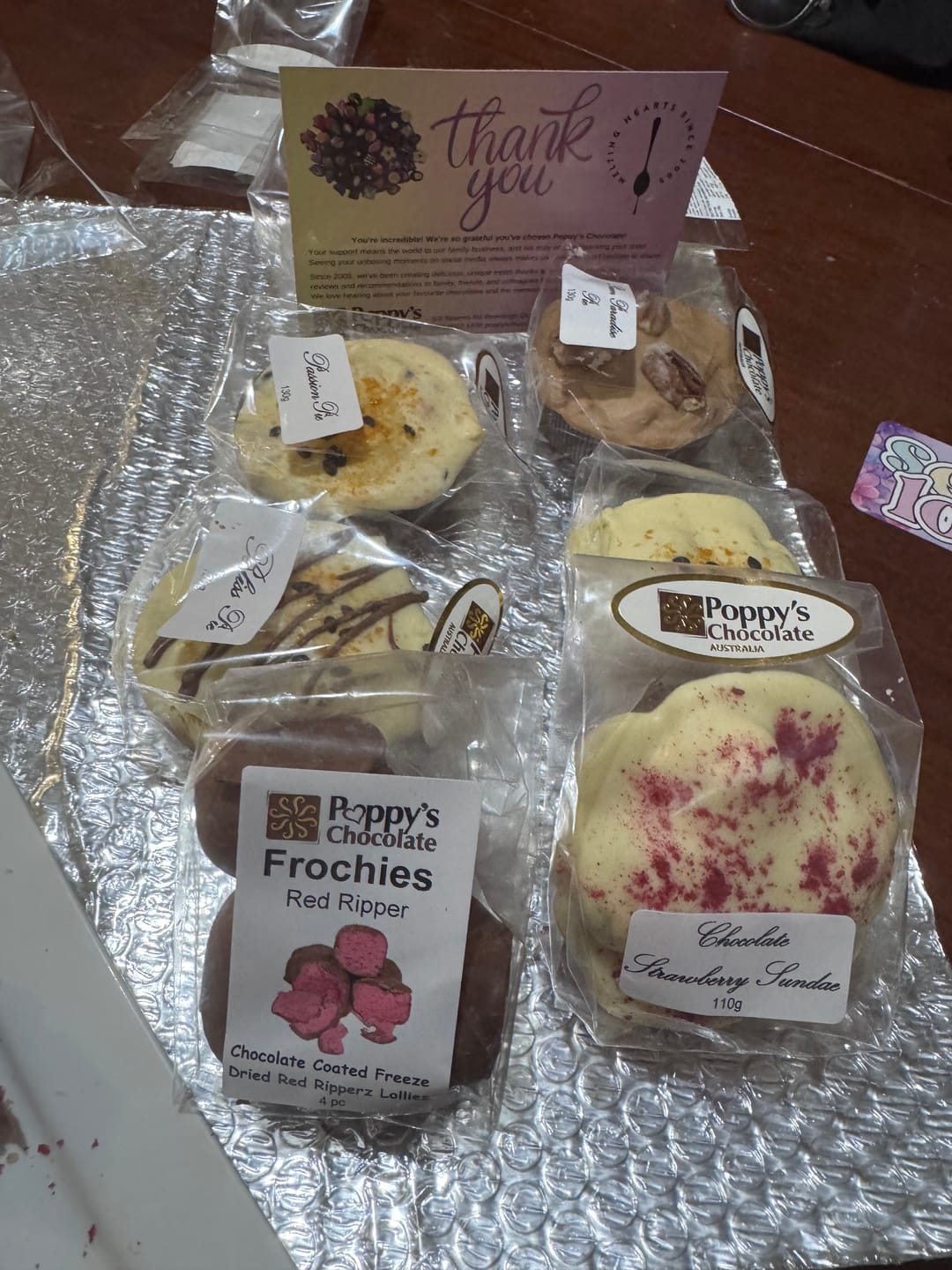 Customer photo review of LIMITED EDITION Chocolate Pie Variety Box