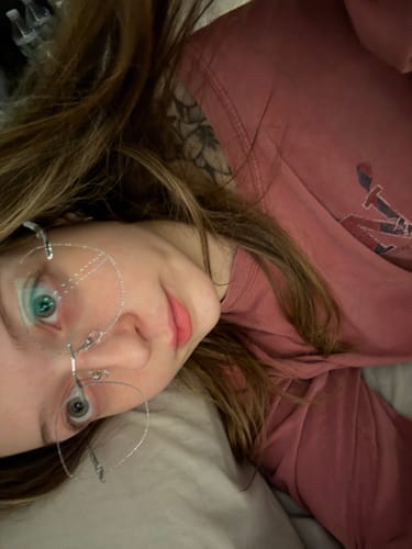 Customer photo review of Lydia Eyeglasses