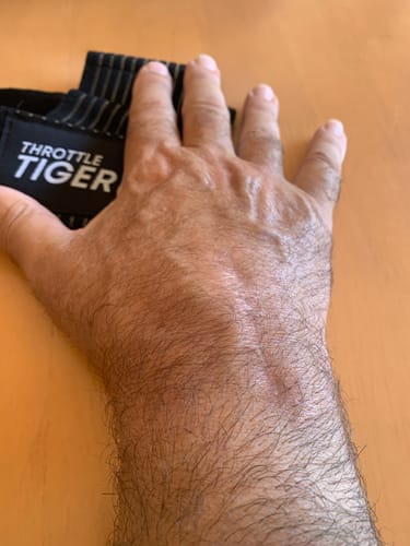 Customer photo review of Motorcycle Wrist Support - Ride Without Wrist Pain