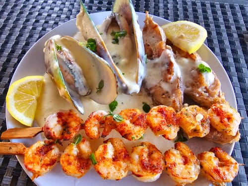 Customer photo review of Prawn Skewers Garlic Frozen (5 Pack)