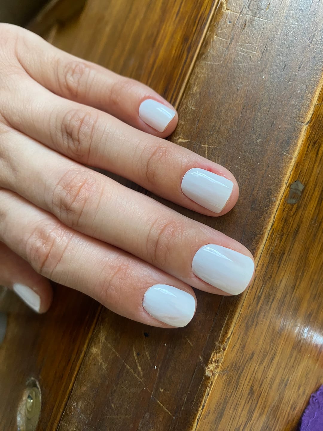 Customer photo review of Blanco Snow | Stickers de Esmalte