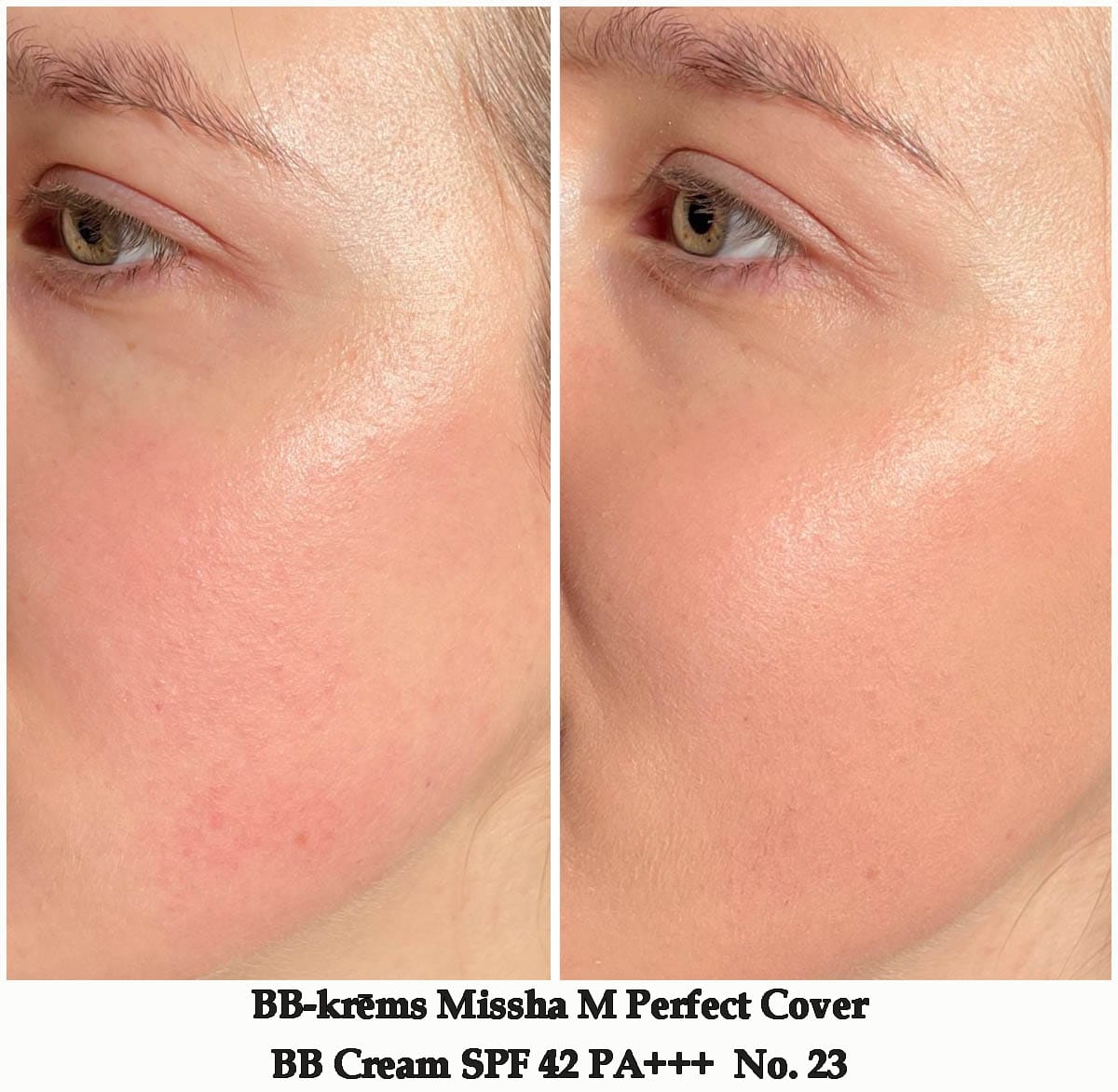 Customer photo review of BB-krēms Missha M Perfect Cover BB Cream SPF 42 PA+++