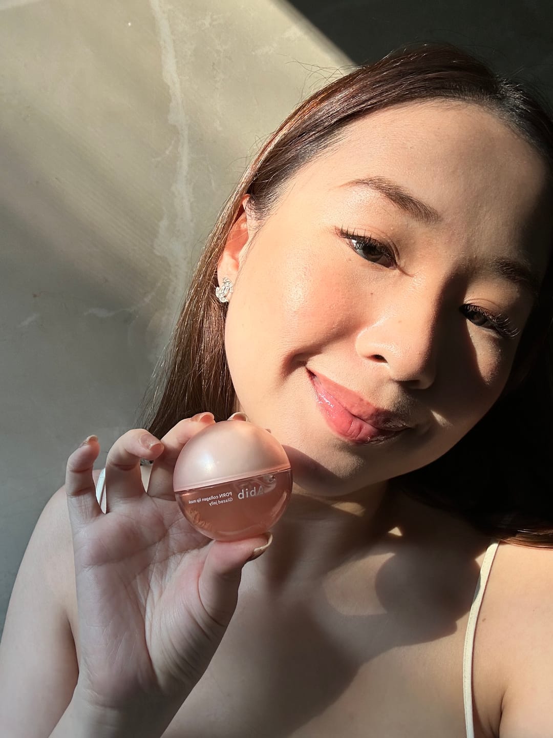 Customer photo review of PDRN Collagen Lip Mask Glazed Jelly
