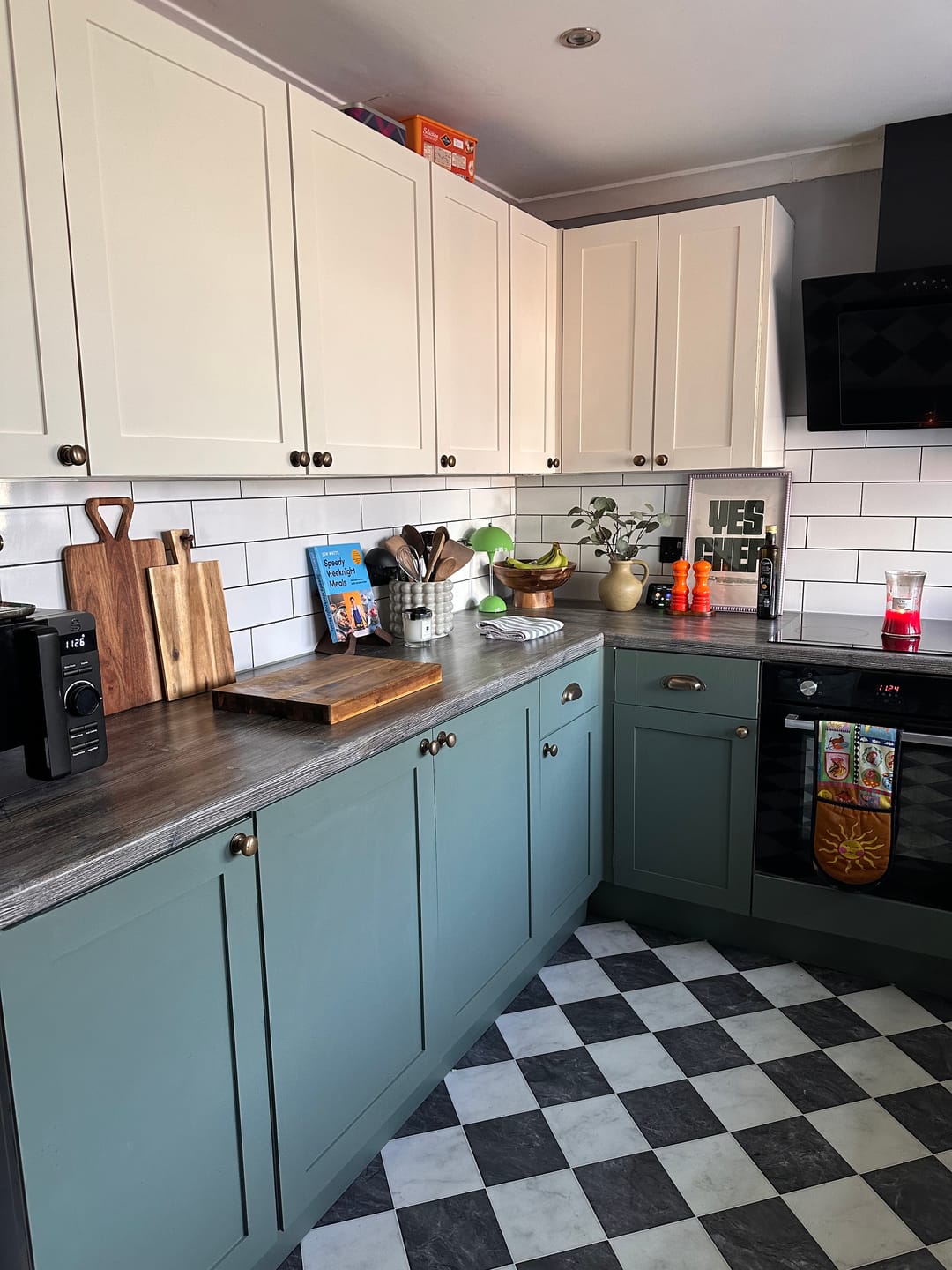 Customer photo review of Classic Aged Brass Cupboard Handles